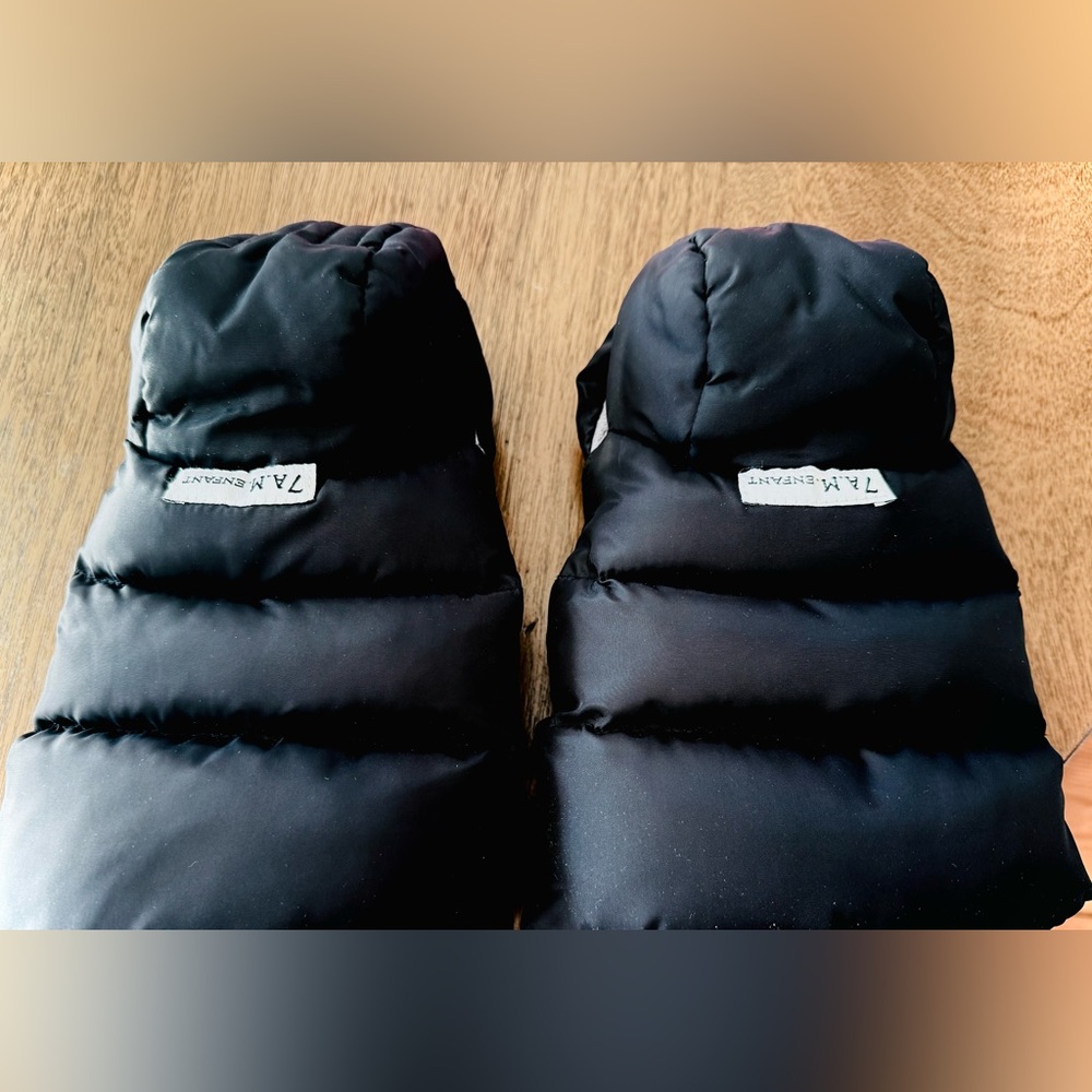 7am enfant stroller mittens Black Puff stroller accessory Insulated for stroller
